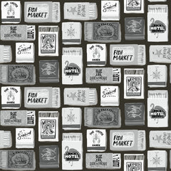 The Perfect Match Black Peel and Stick Wallpaper by WallPops