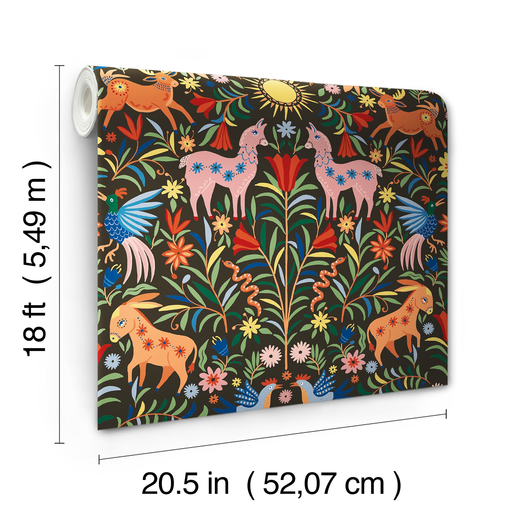 Whimsical Creatures P&S Wallpaper - dimensions