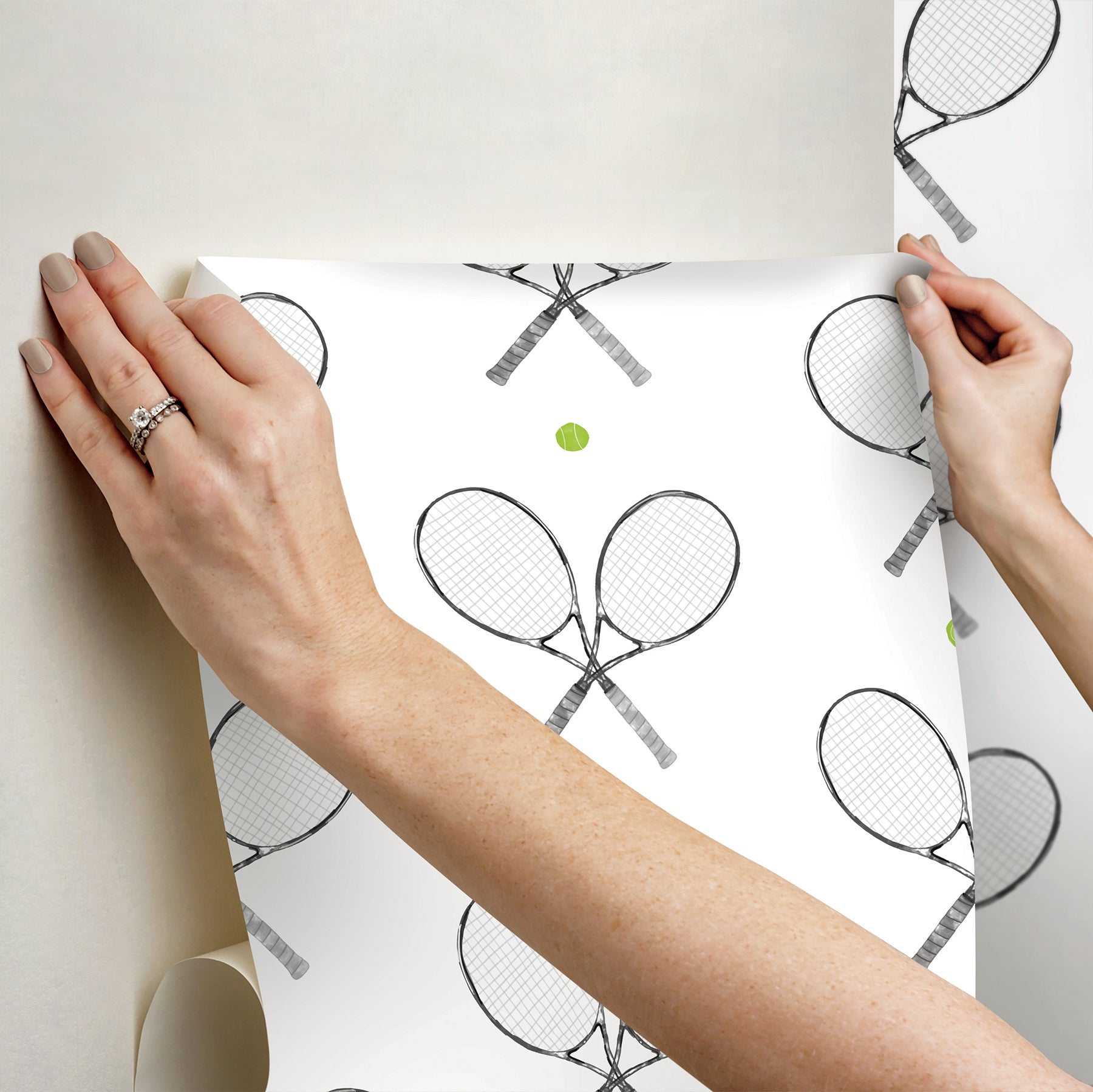 40 Love Black and White Peel and Stick Wallpaper - how to stick