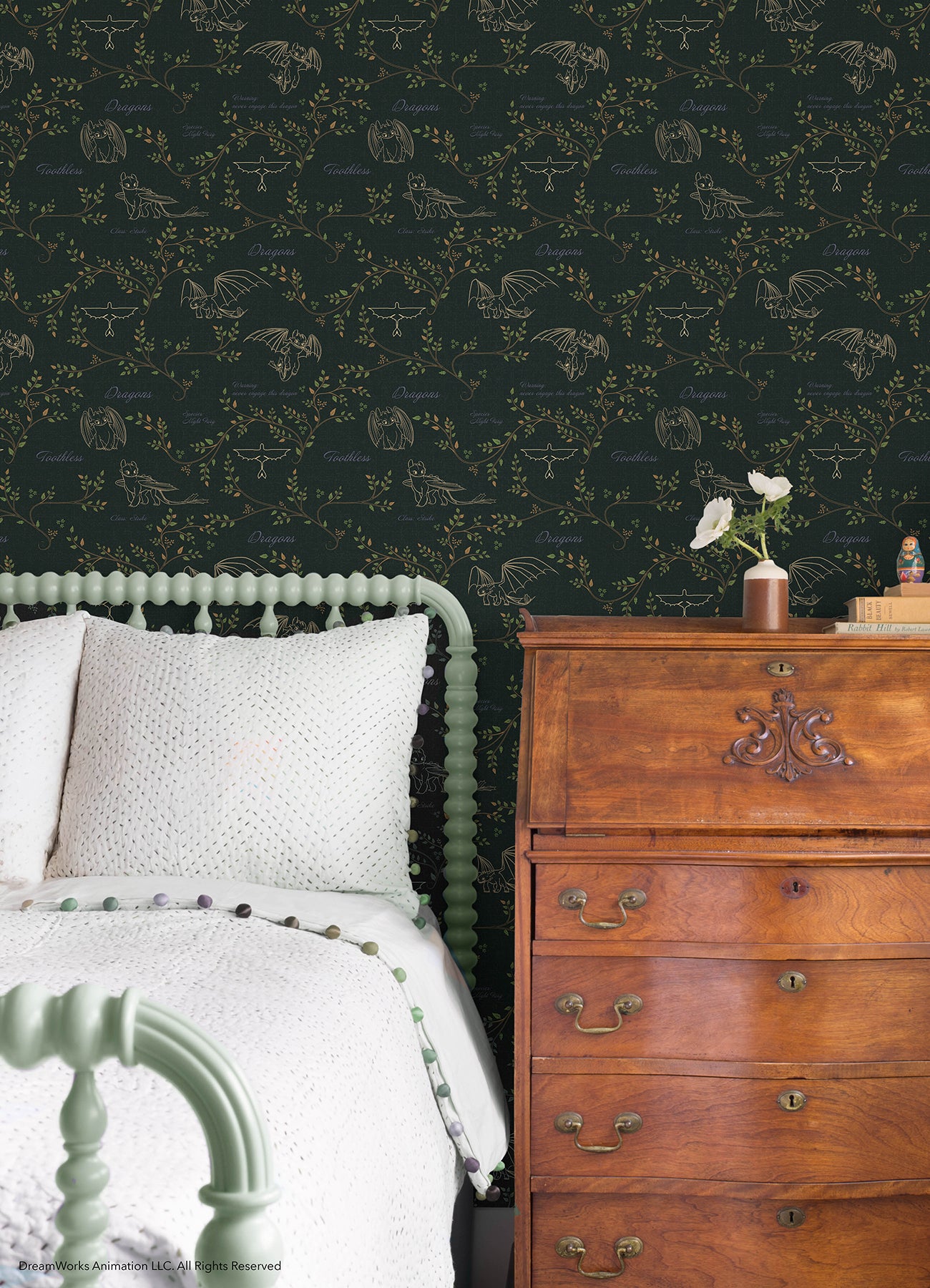 RMWS1297 Peel and Stick Wallpaper in a room setting