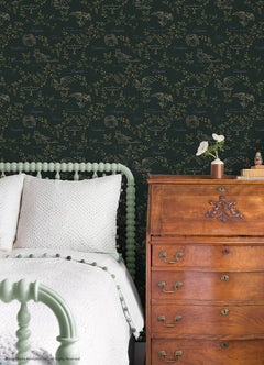 RMWS1297 Peel and Stick Wallpaper in a room setting