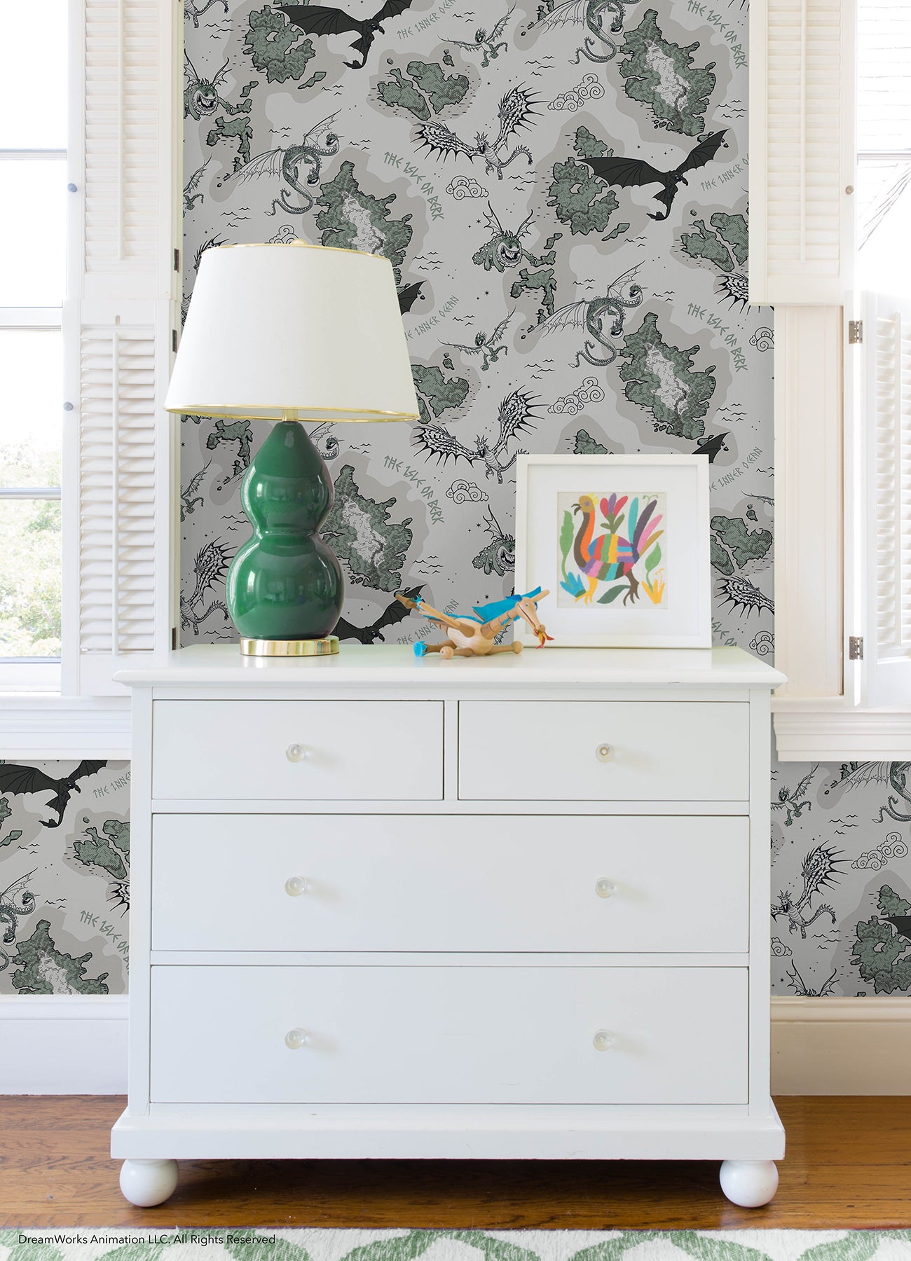 RMWS1301 Peel and Stick Wallpaper in a room setting