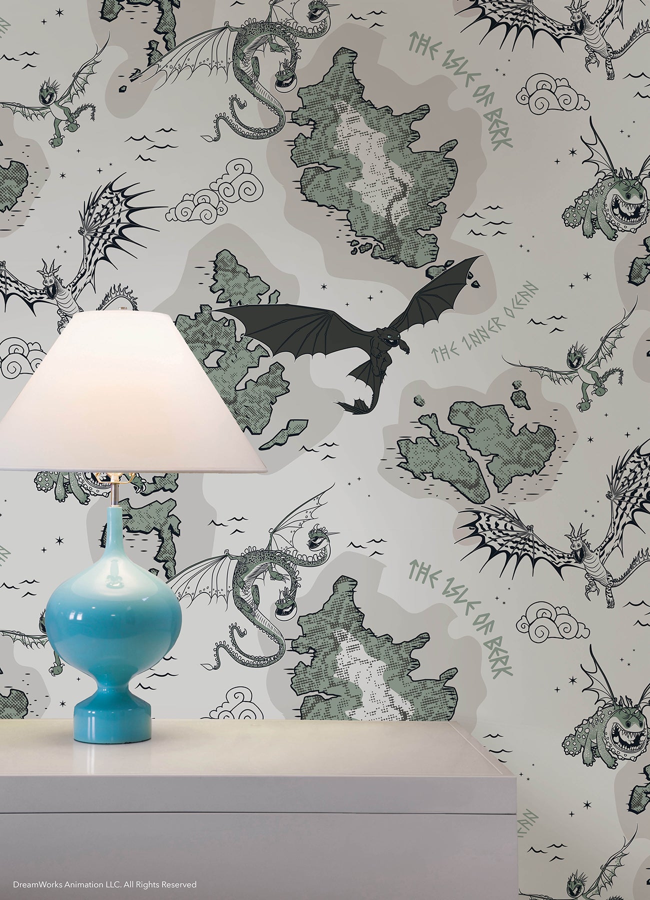 RMWS1301 Peel and Stick Wallpaper in a room setting
