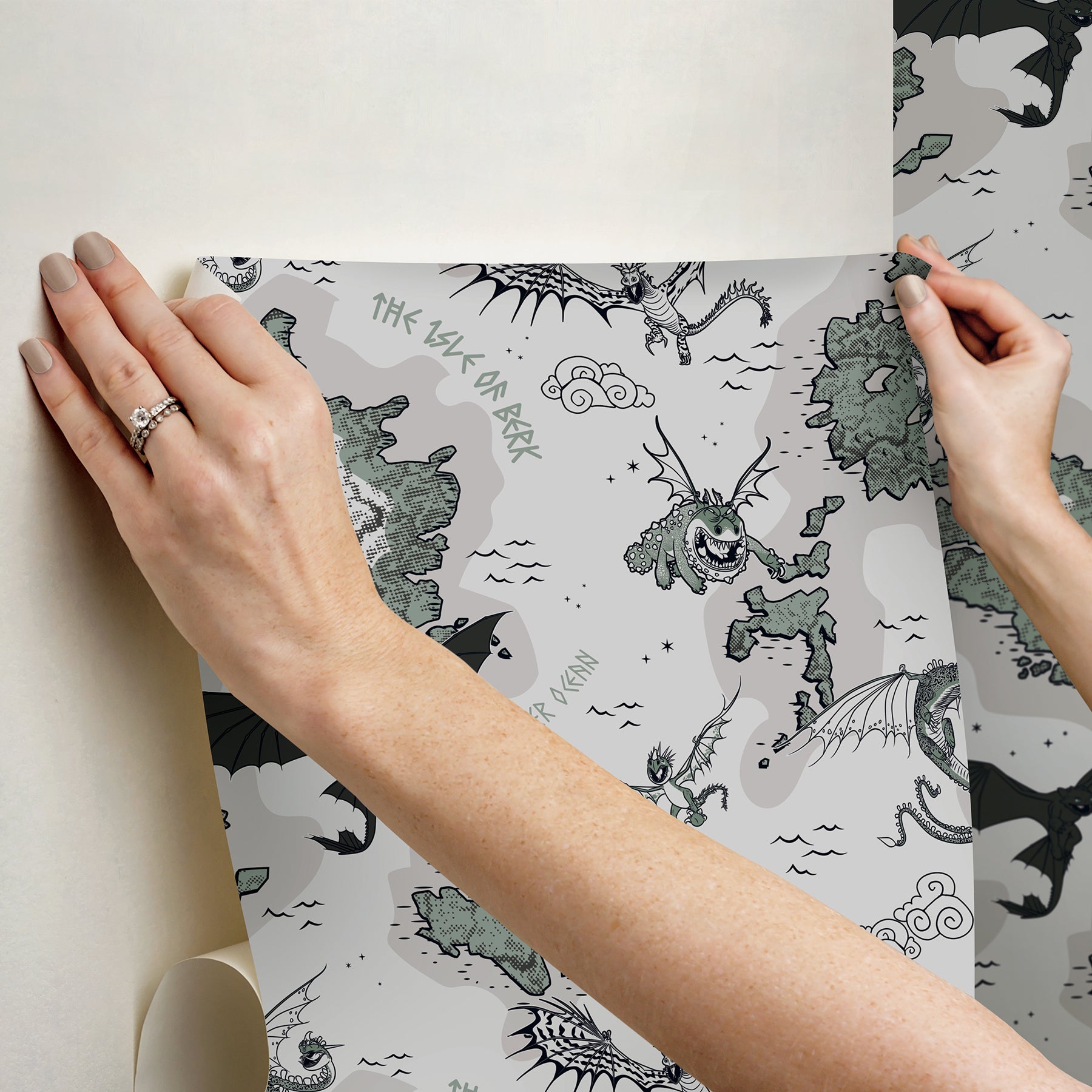 RMWS1301 Peel and Stick Wallpaper - how to stick