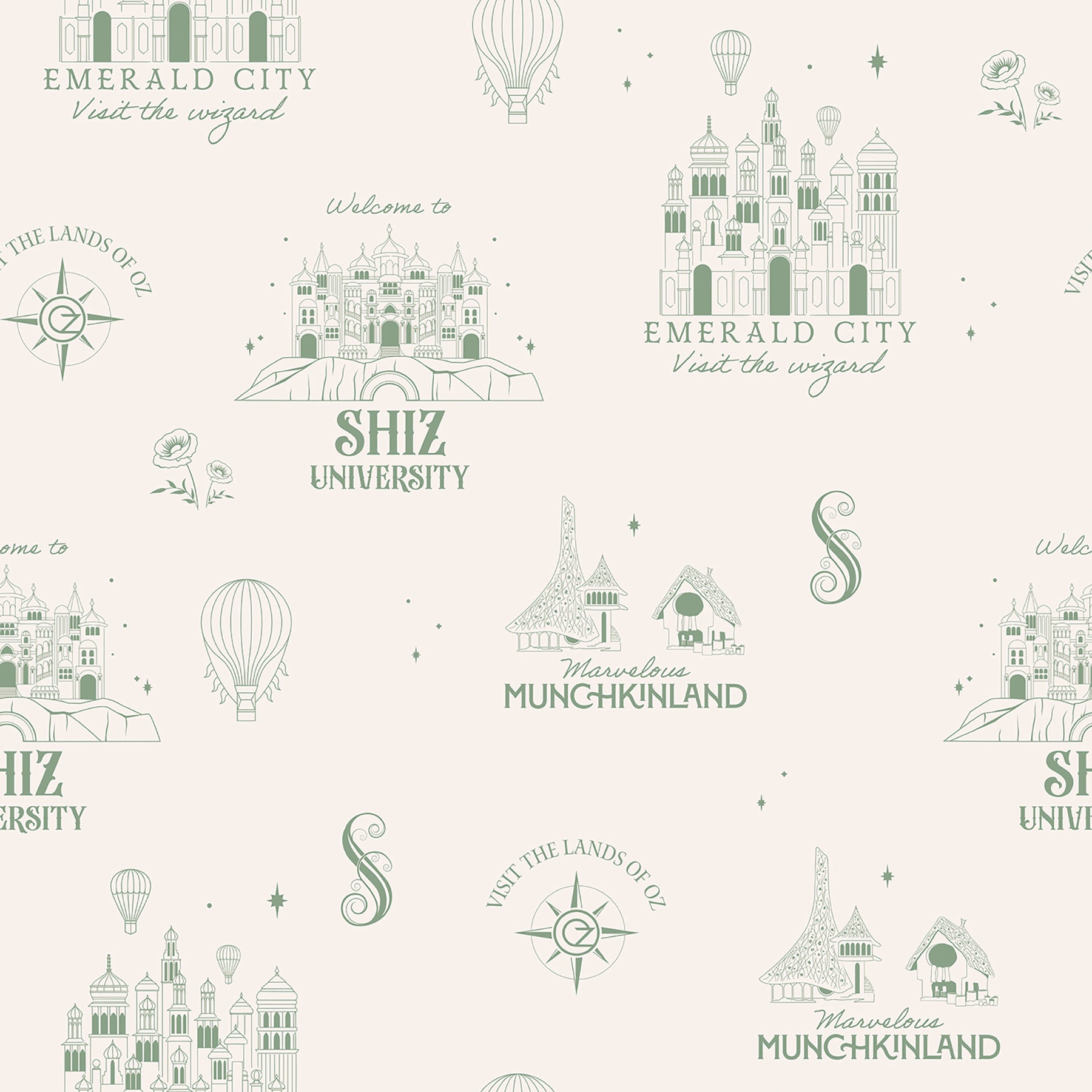 Wicked Land of Oz P&S Wallpaper by WallPops