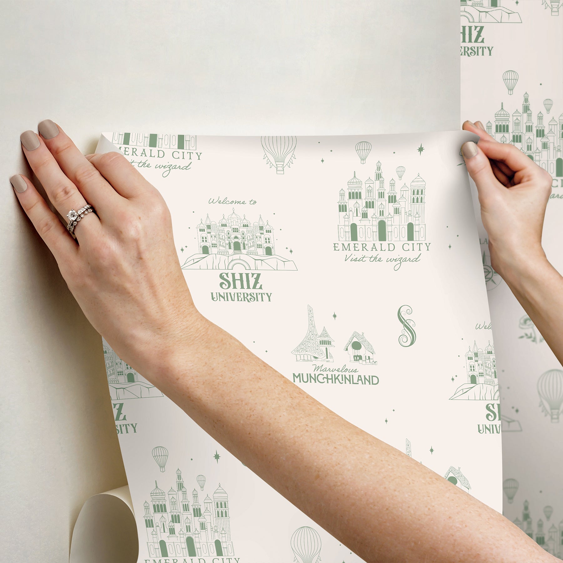 Wicked Land of Oz P&S Wallpaper - how to stick