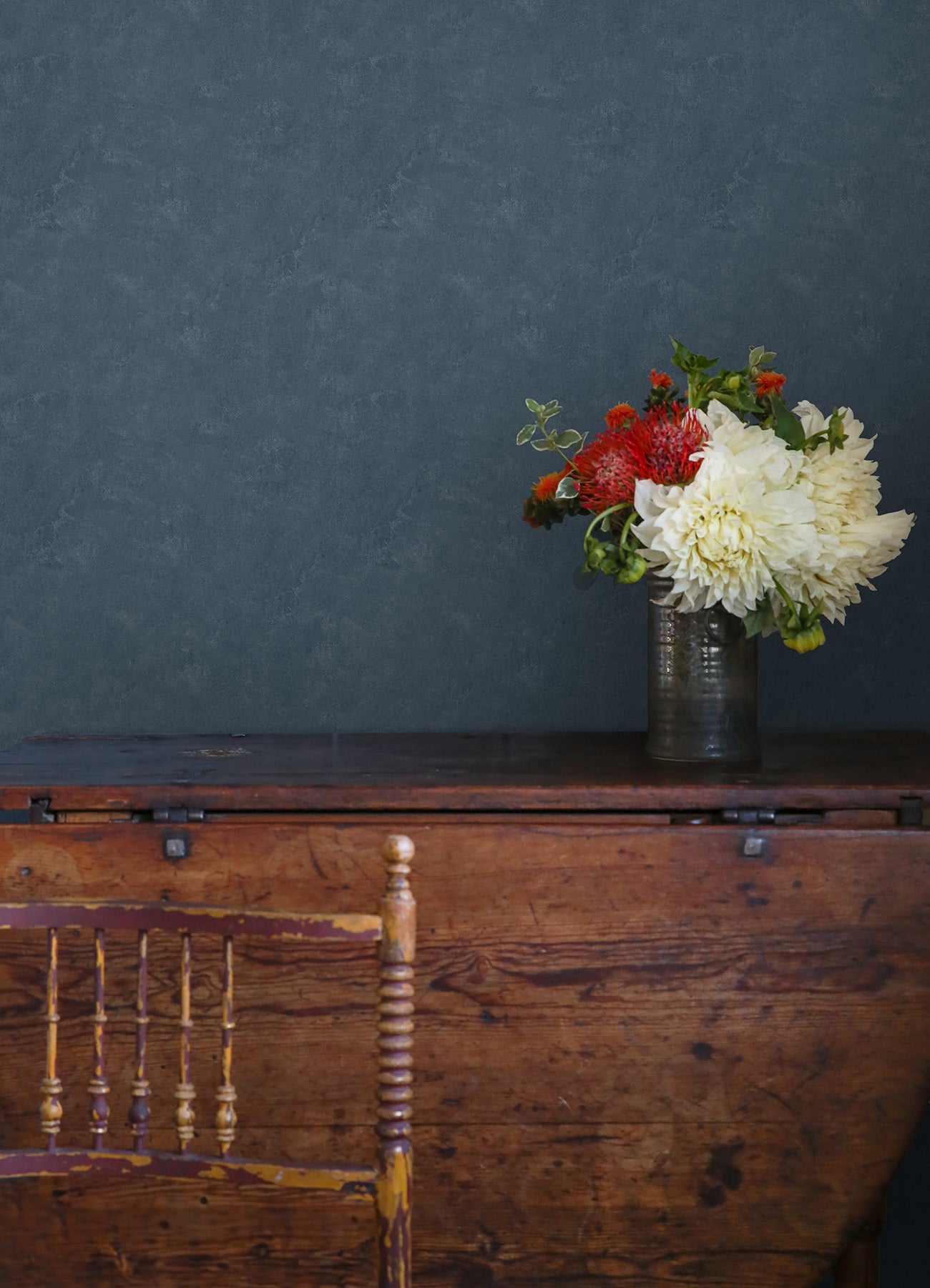 Daphne Limewash P&S Wallpaper in a room setting