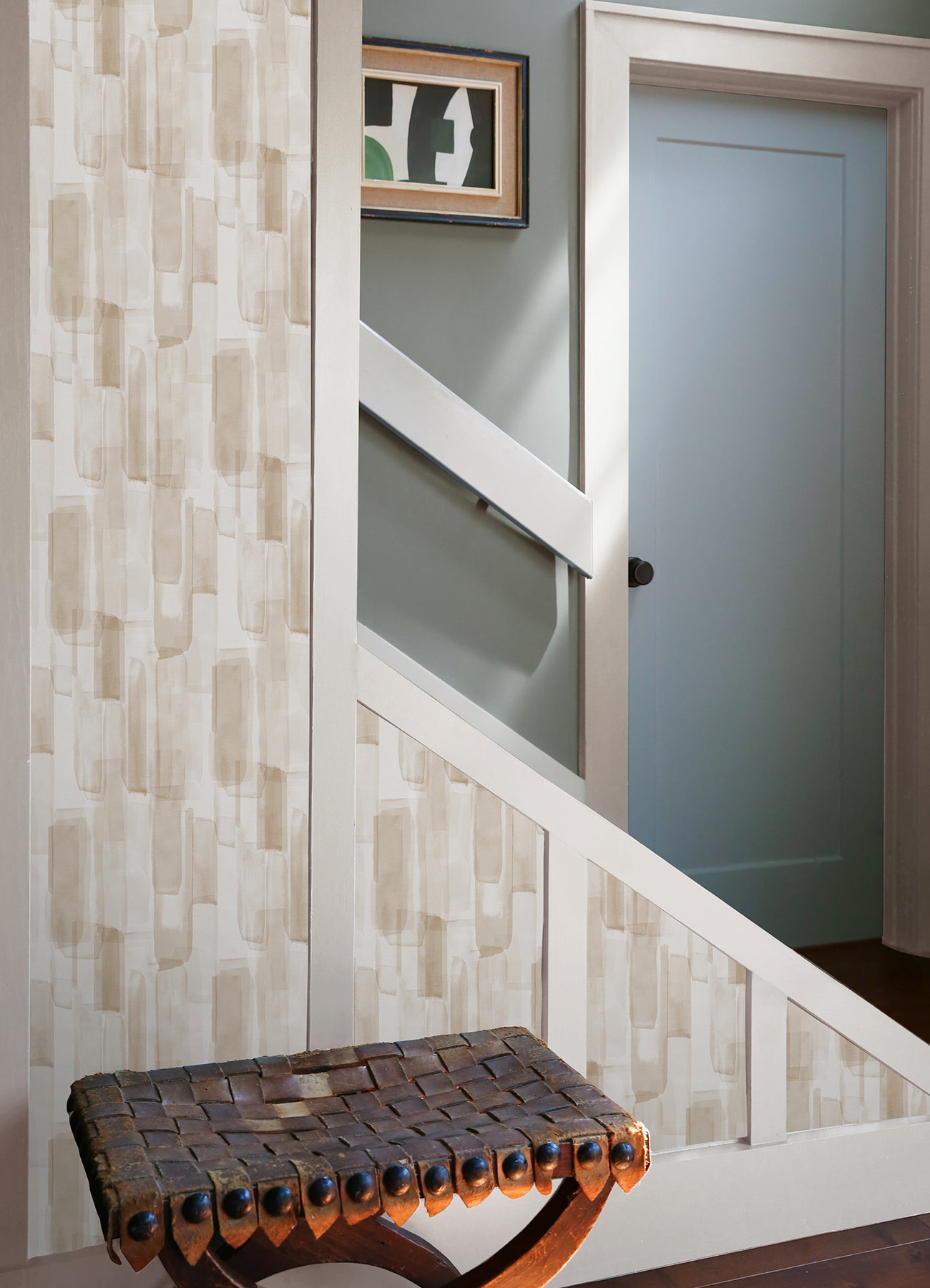 Watercolor Glass P&S Wallpaper in a room setting