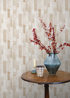 Watercolor Glass P&S Wallpaper in a room setting