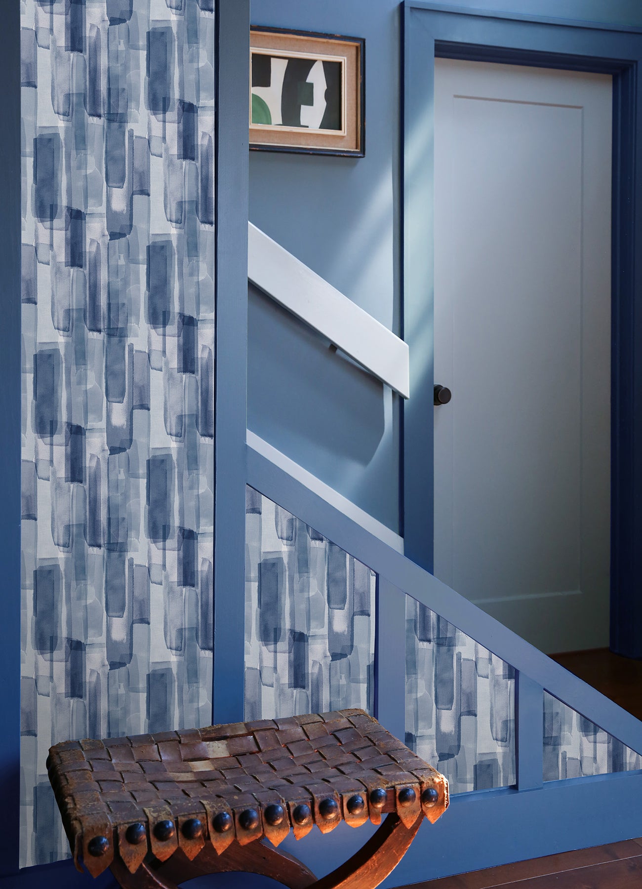 Watercolor Glass P&S Wallpaper in a room setting