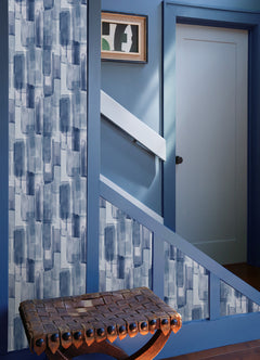 Watercolor Glass P&S Wallpaper in a room setting