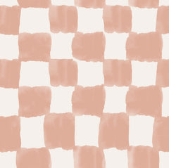 Tess Watercolor Checker P&S Wallpaper by WallPops