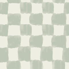Tess Watercolor Checker P&S Wallpaper by WallPops