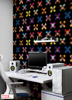 Marvel's X-MEN '97 Faces P&S Wallpaper in a room setting