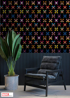 Marvel's X-MEN '97 Faces P&S Wallpaper in a room setting