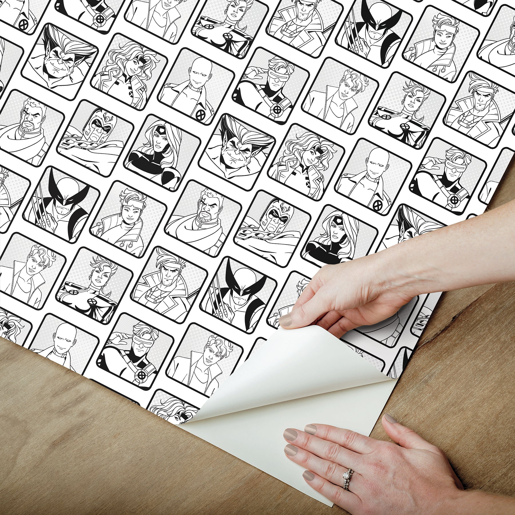 Marvel's X-MEN ‘97 Comic Cast P&S Wallpaper - how to peel