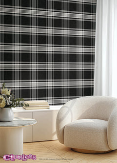 Clueless Dionne P&S Wallpaper in a room setting