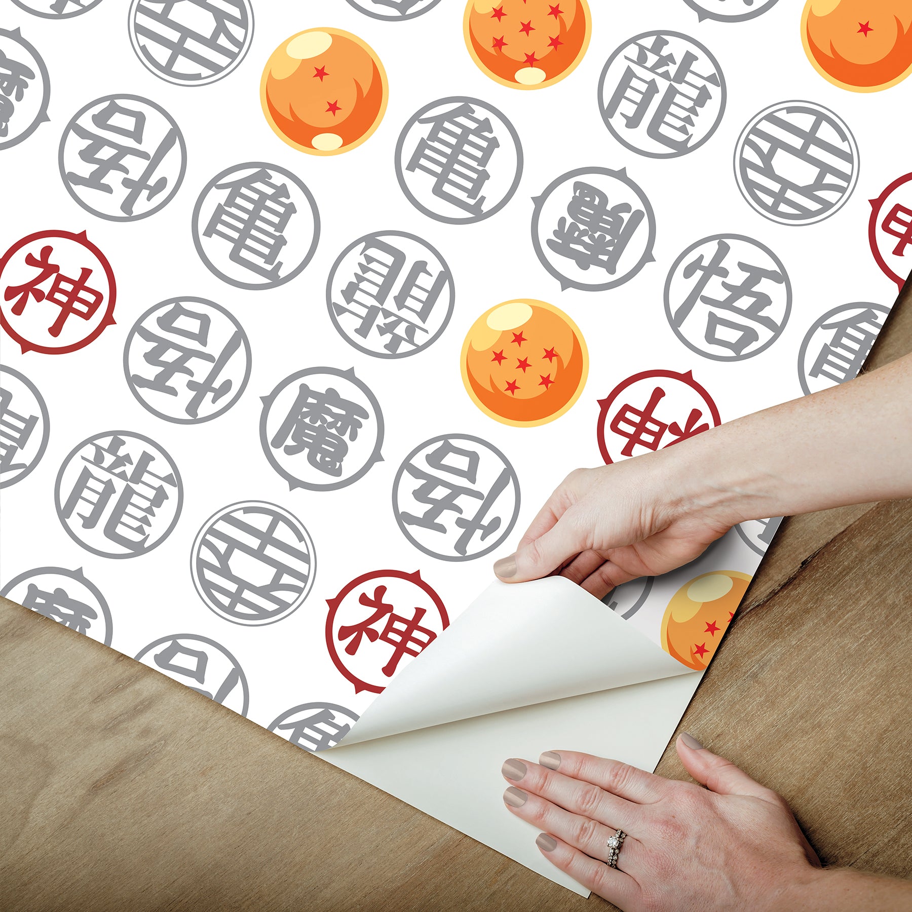 Dragons Peel and Stick Wallpaper - how to peel