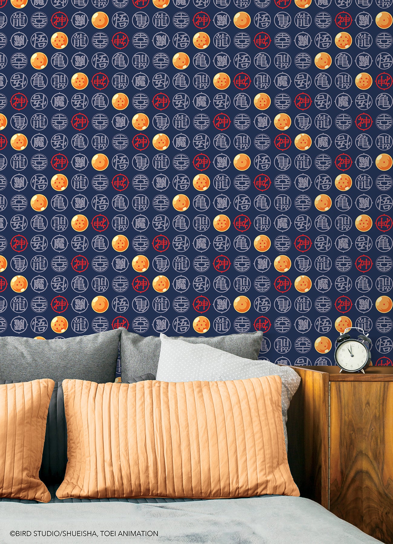 Dragons Peel and Stick Wallpaper in a room setting