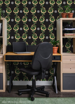 Dragons Peel and Stick Wallpaper in a room setting