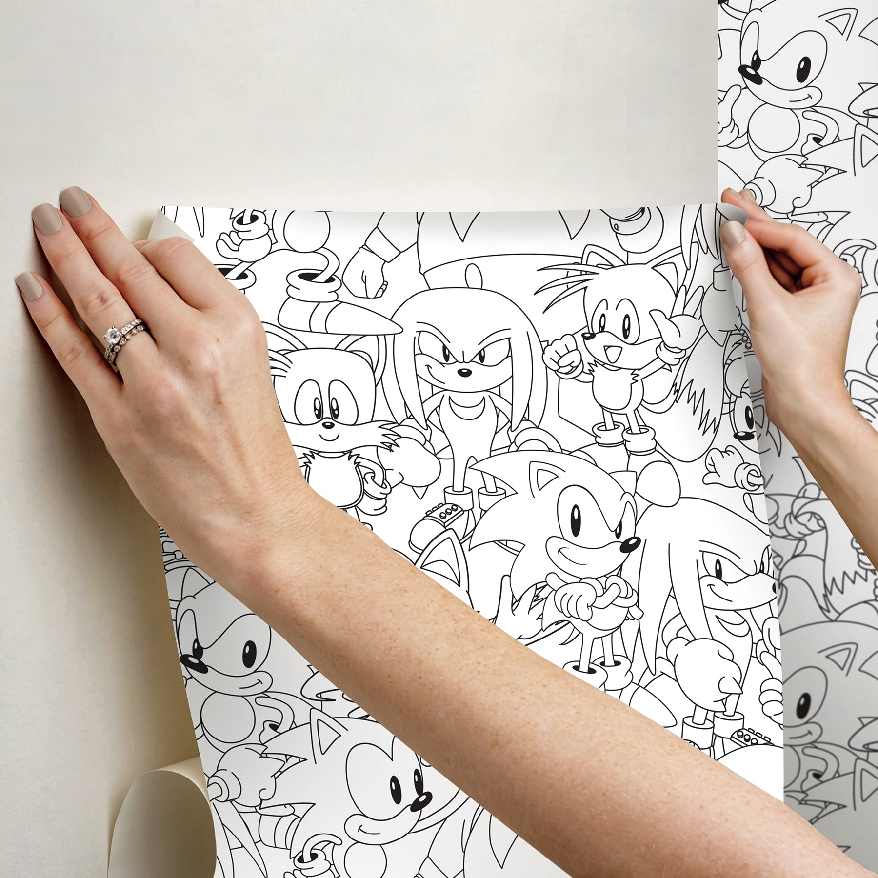 RMWS1331 peel and stick wallpaper - how to stick