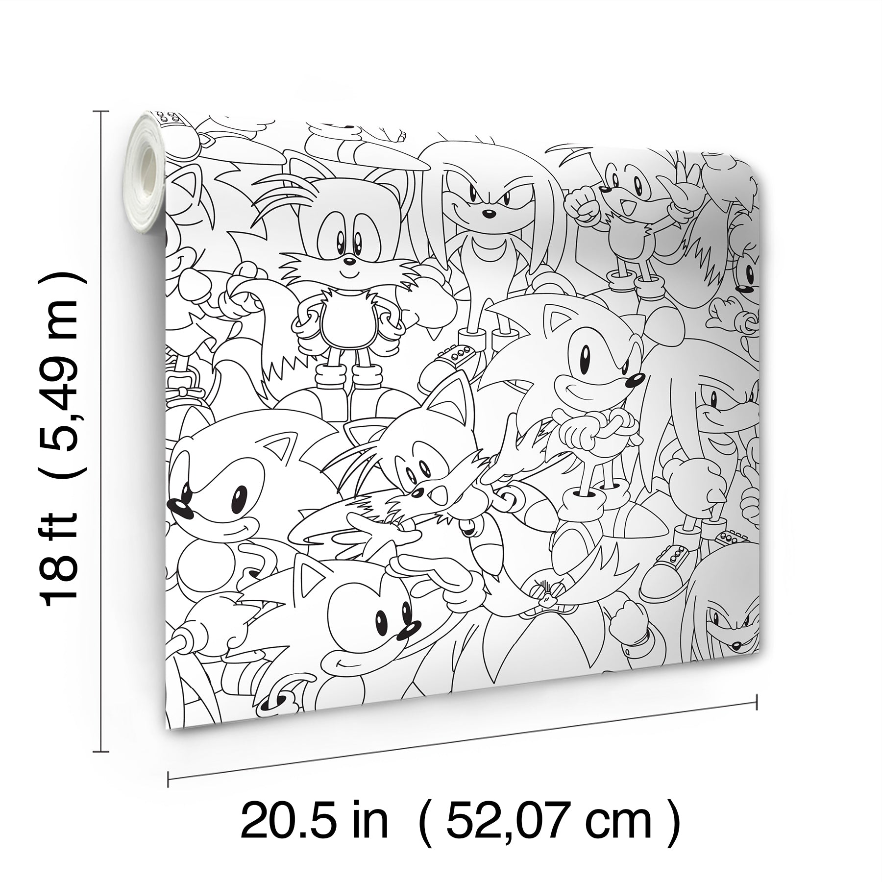 RMWS1331 peel and stick wallpaper - dimensions