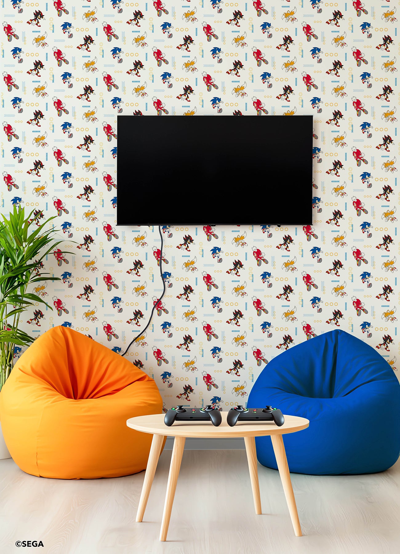 RMWS1332 peel and stick wallpaper in a room setting