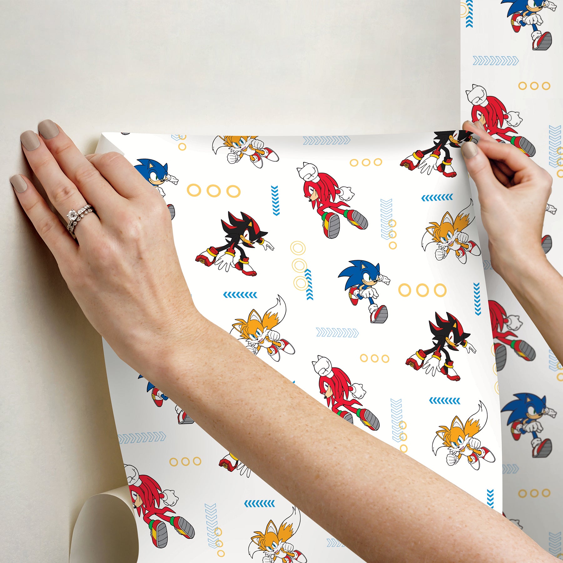 RMWS1332 peel and stick wallpaper - how to stick