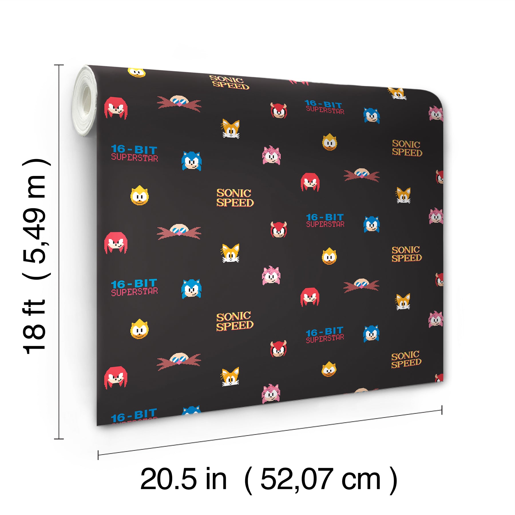 RMWS1333 peel and stick wallpaper - dimensions