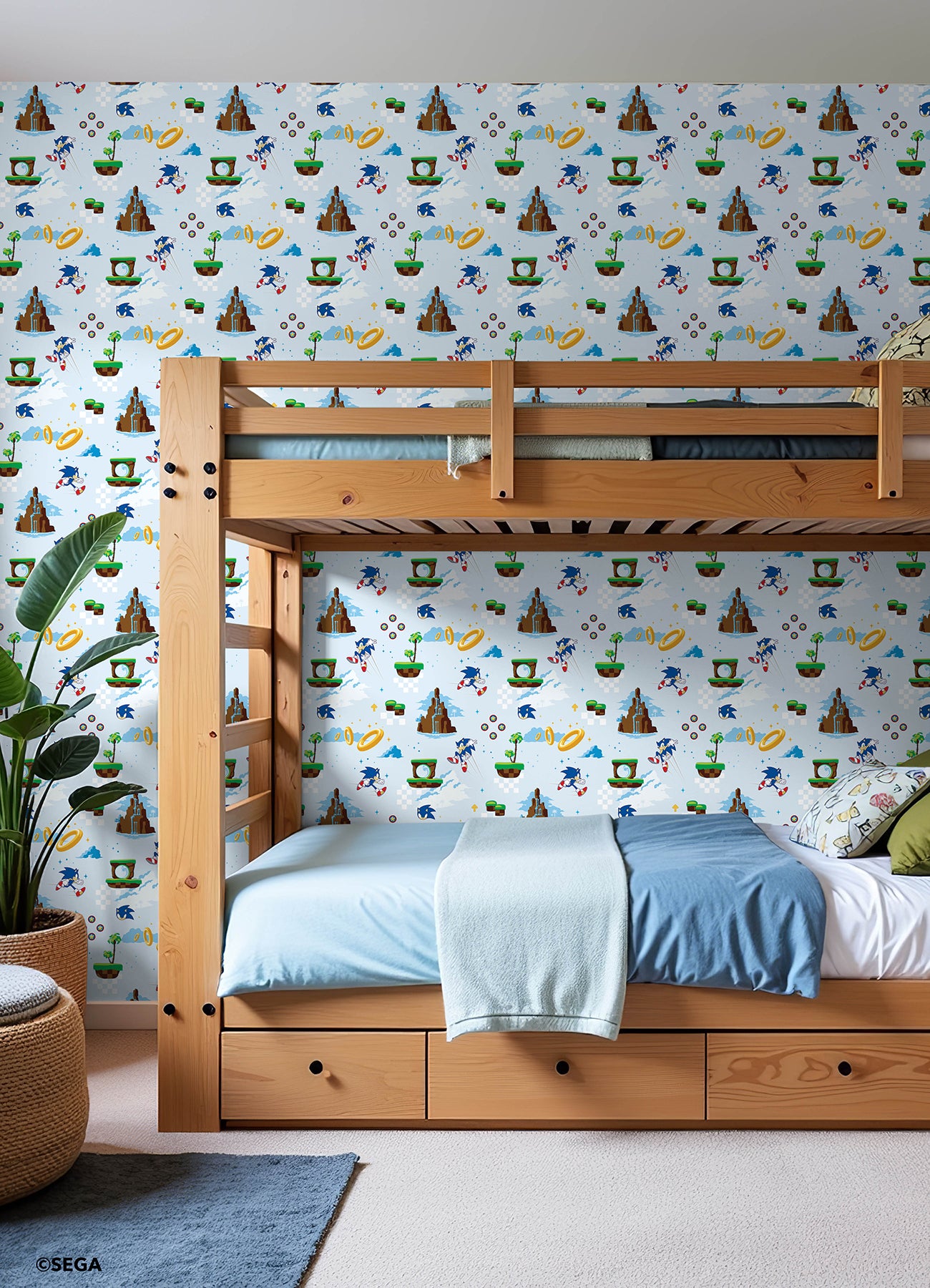 RMWS1335 peel and stick wallpaper in a room setting