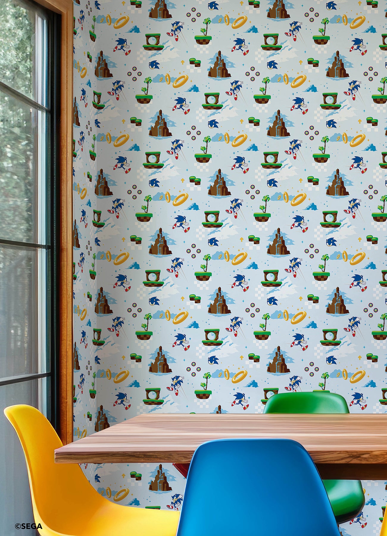 RMWS1335 peel and stick wallpaper in a room setting