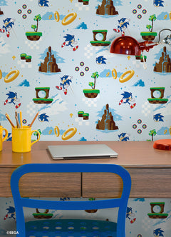 RMWS1335 peel and stick wallpaper in a room setting