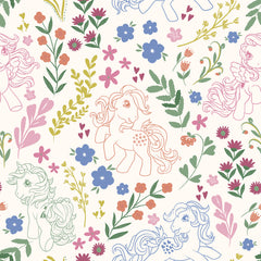 My Little Pony Retro Floral P&S Wallpaper by WallPops