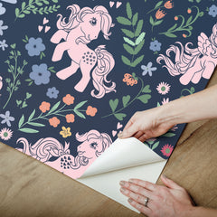 My Little Pony Retro Floral P&S Wallpaper - how to peel