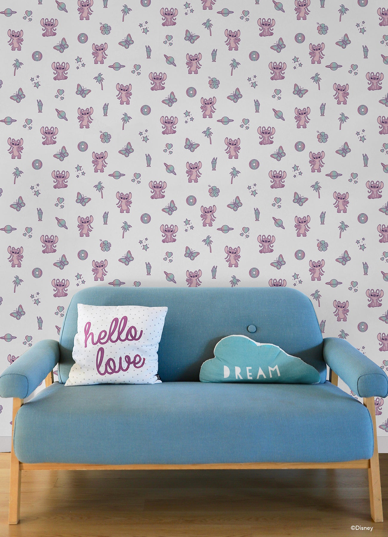 Disney2 Peel and Stick Wallpaper in a room setting