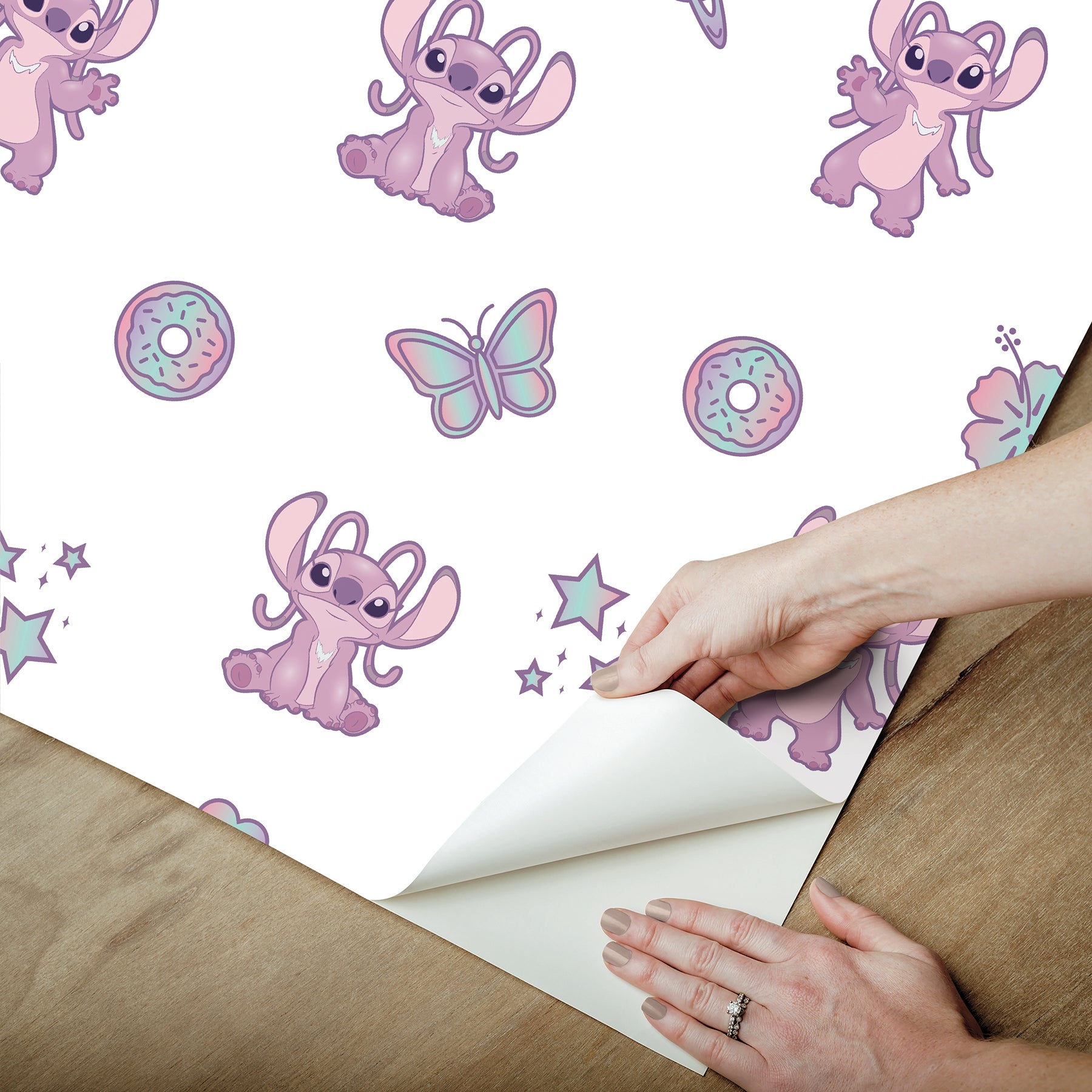Disney2 Peel and Stick Wallpaper - how to peel