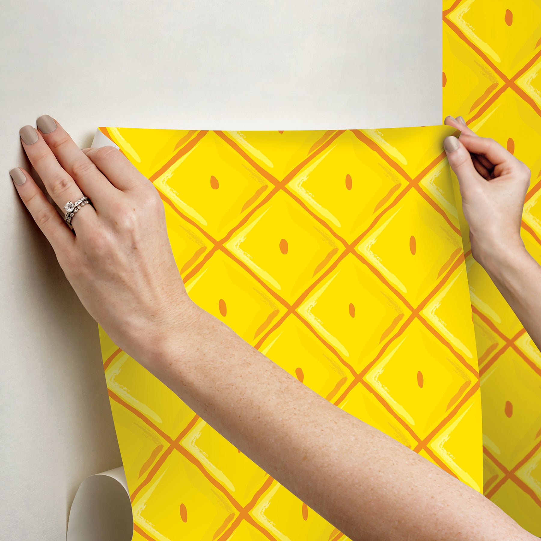 RMWS1364 peel and stick wallpaper - how to stick
