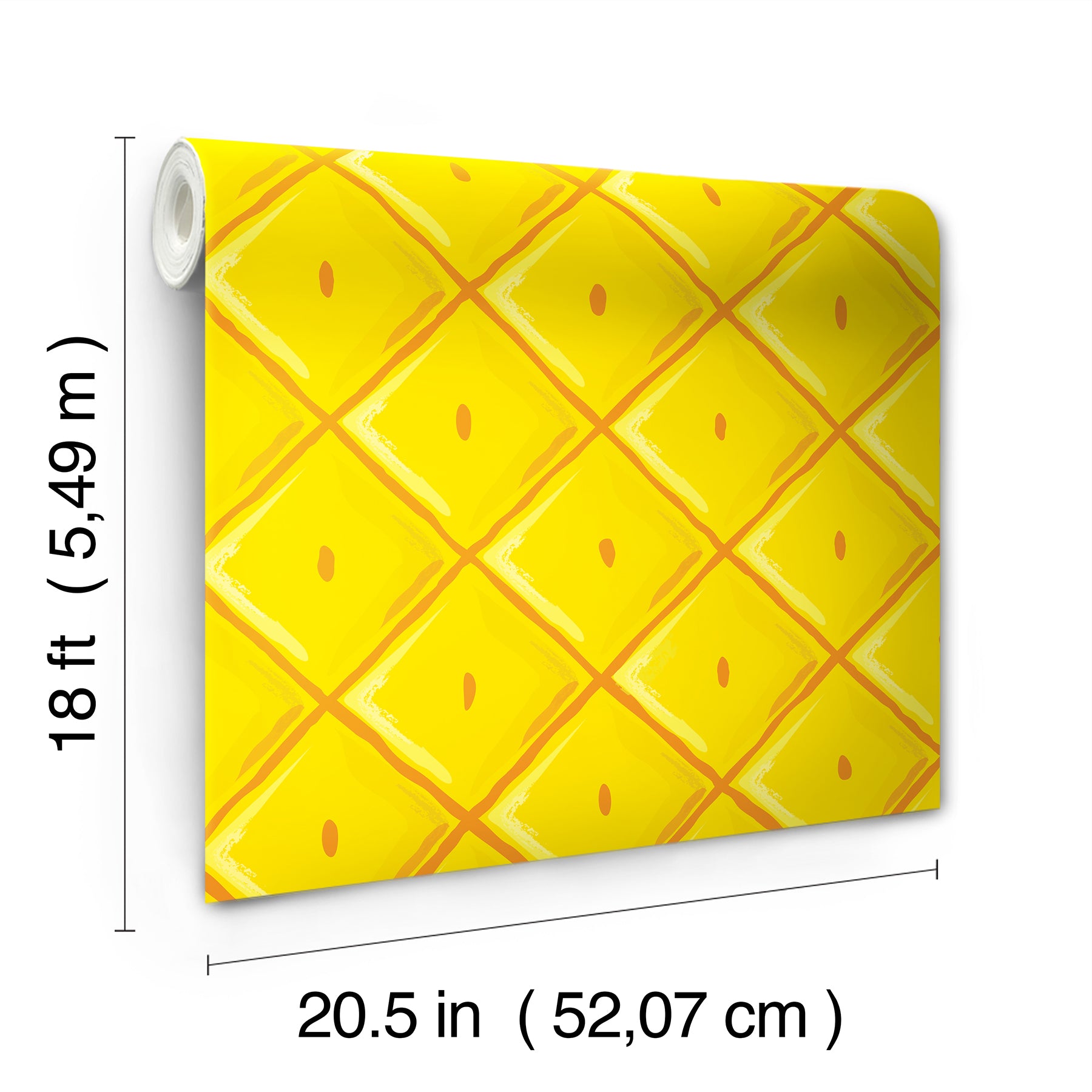 RMWS1364 peel and stick wallpaper - dimensions