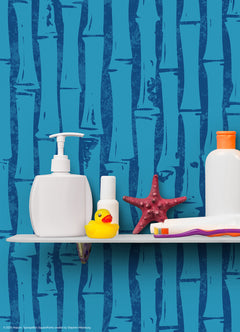 SpongeBob SquarePants Bamboo P&S Wallpaper in a room setting