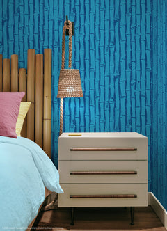 SpongeBob SquarePants Bamboo P&S Wallpaper in a room setting