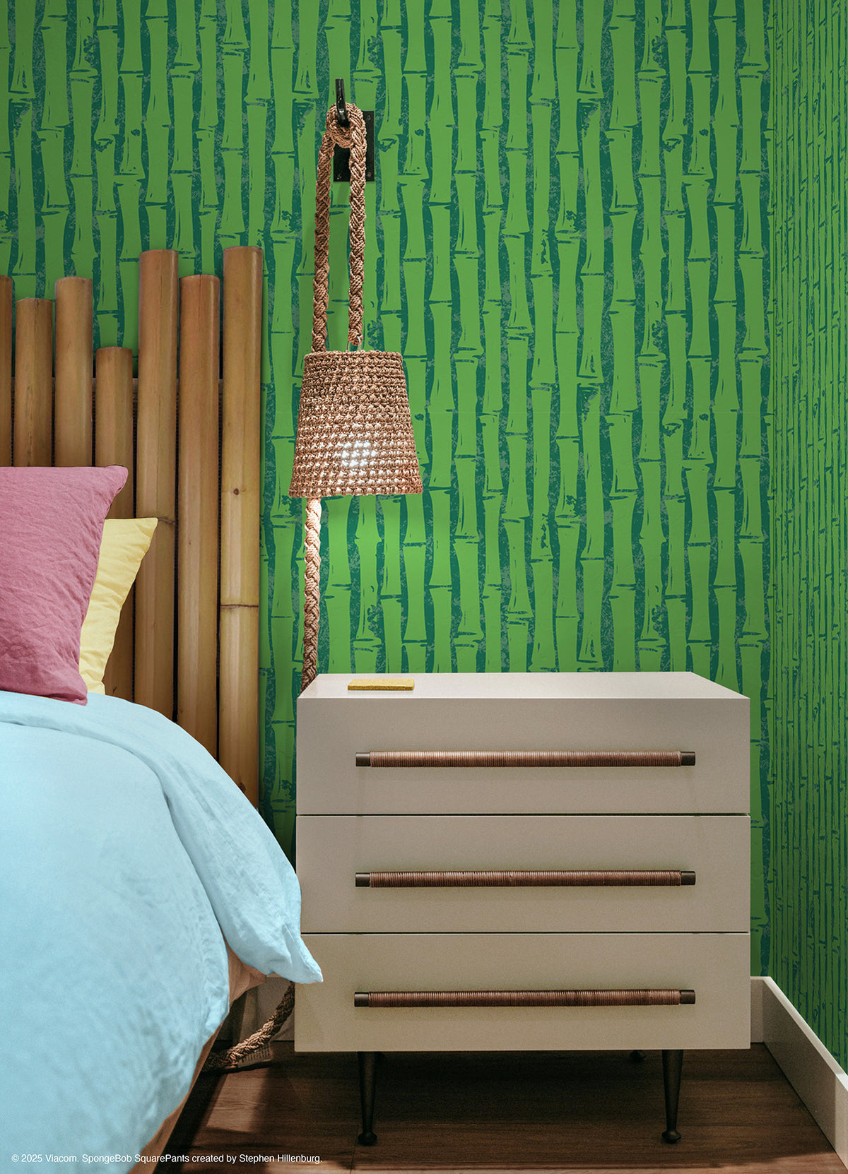RMWS1367 peel and stick wallpaper in a room setting