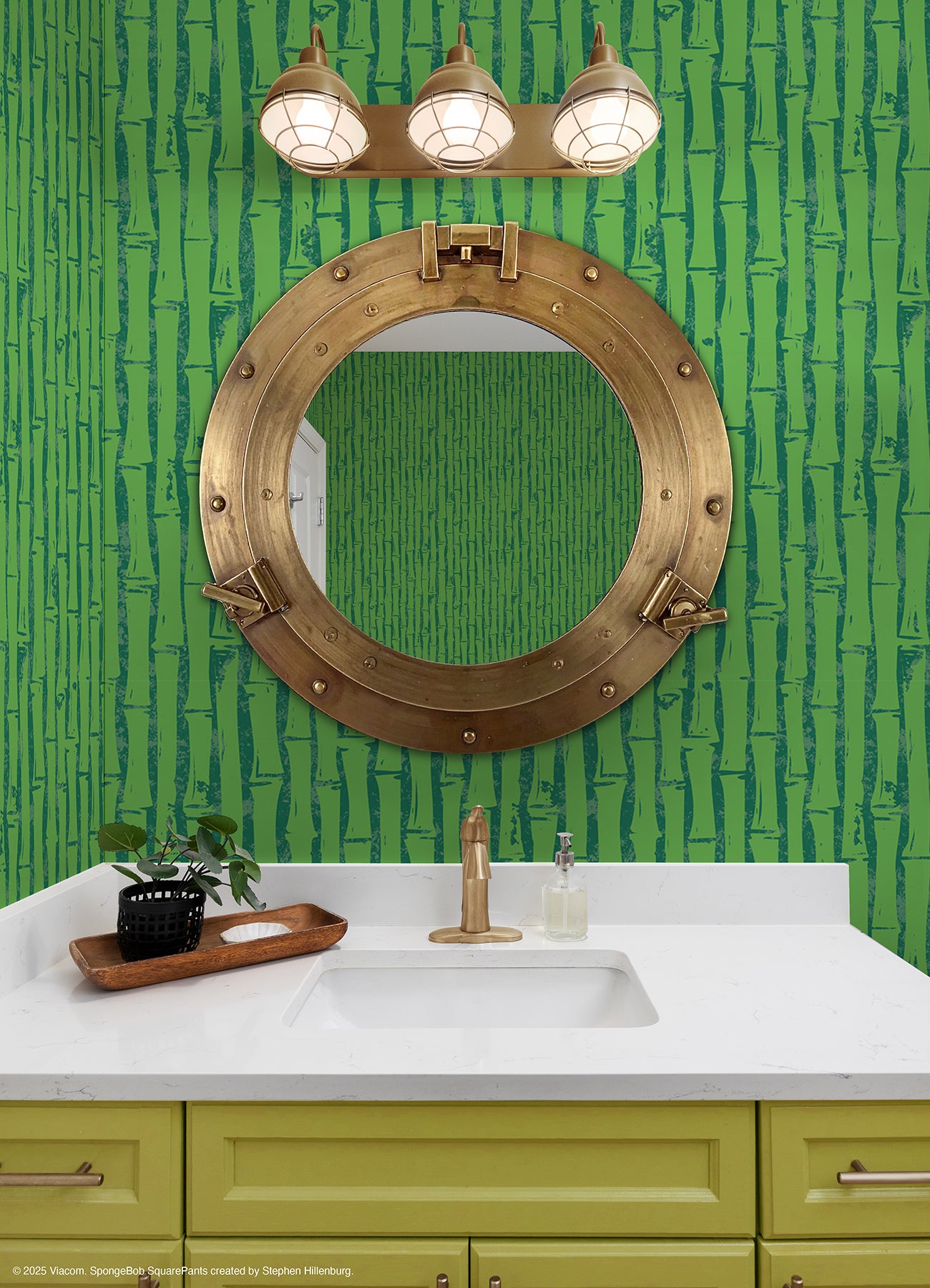 RMWS1367 peel and stick wallpaper in a room setting