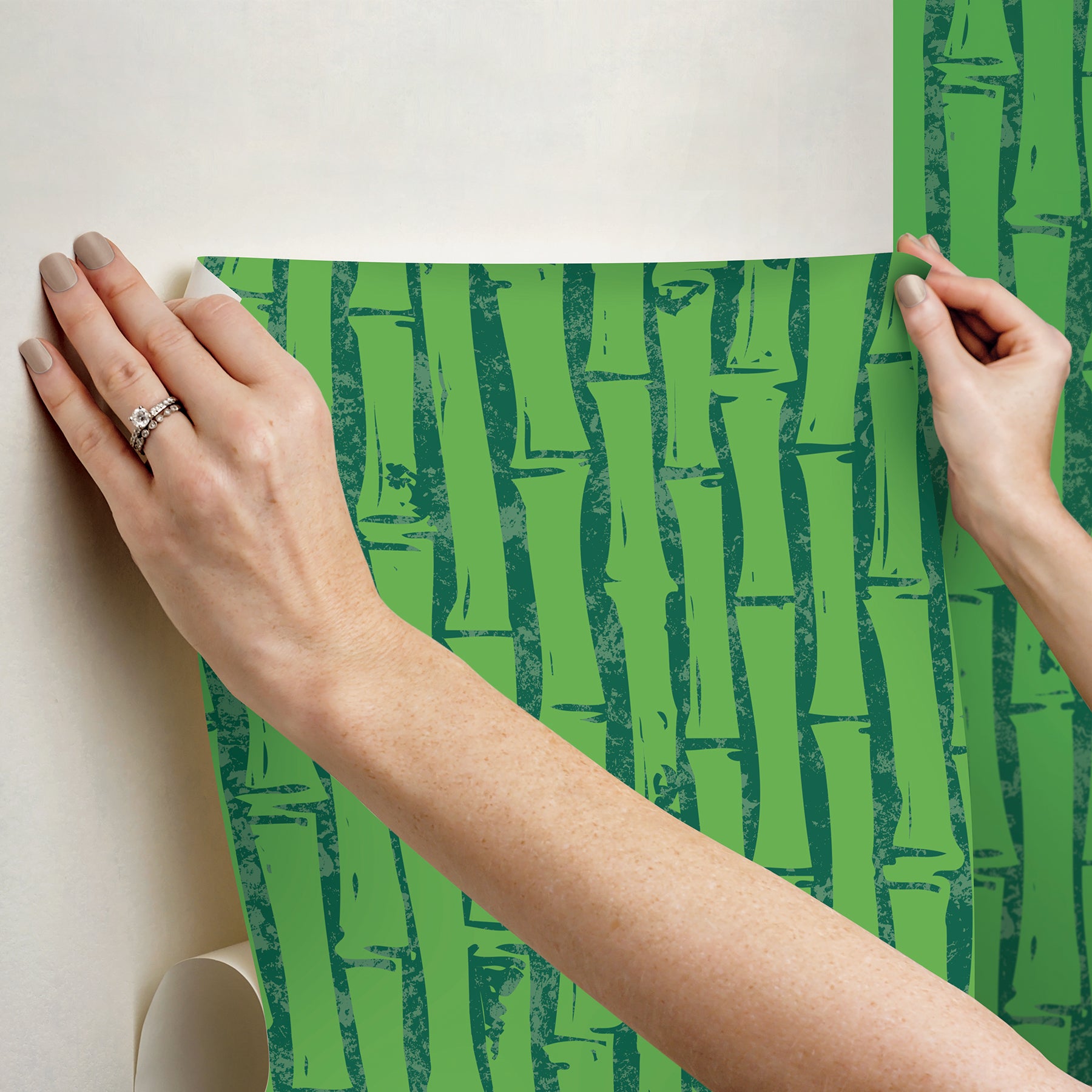 RMWS1367 peel and stick wallpaper - how to stick