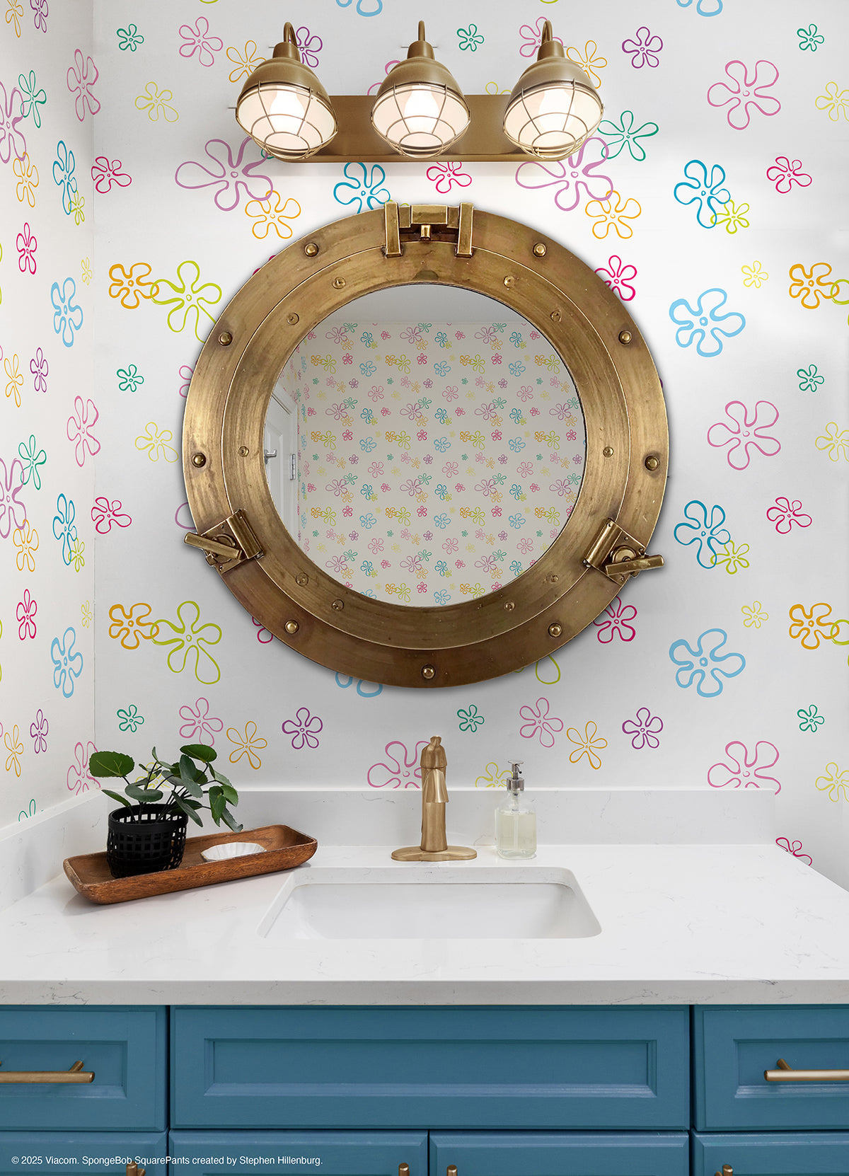 RMWS1368 peel and stick wallpaper in a room setting