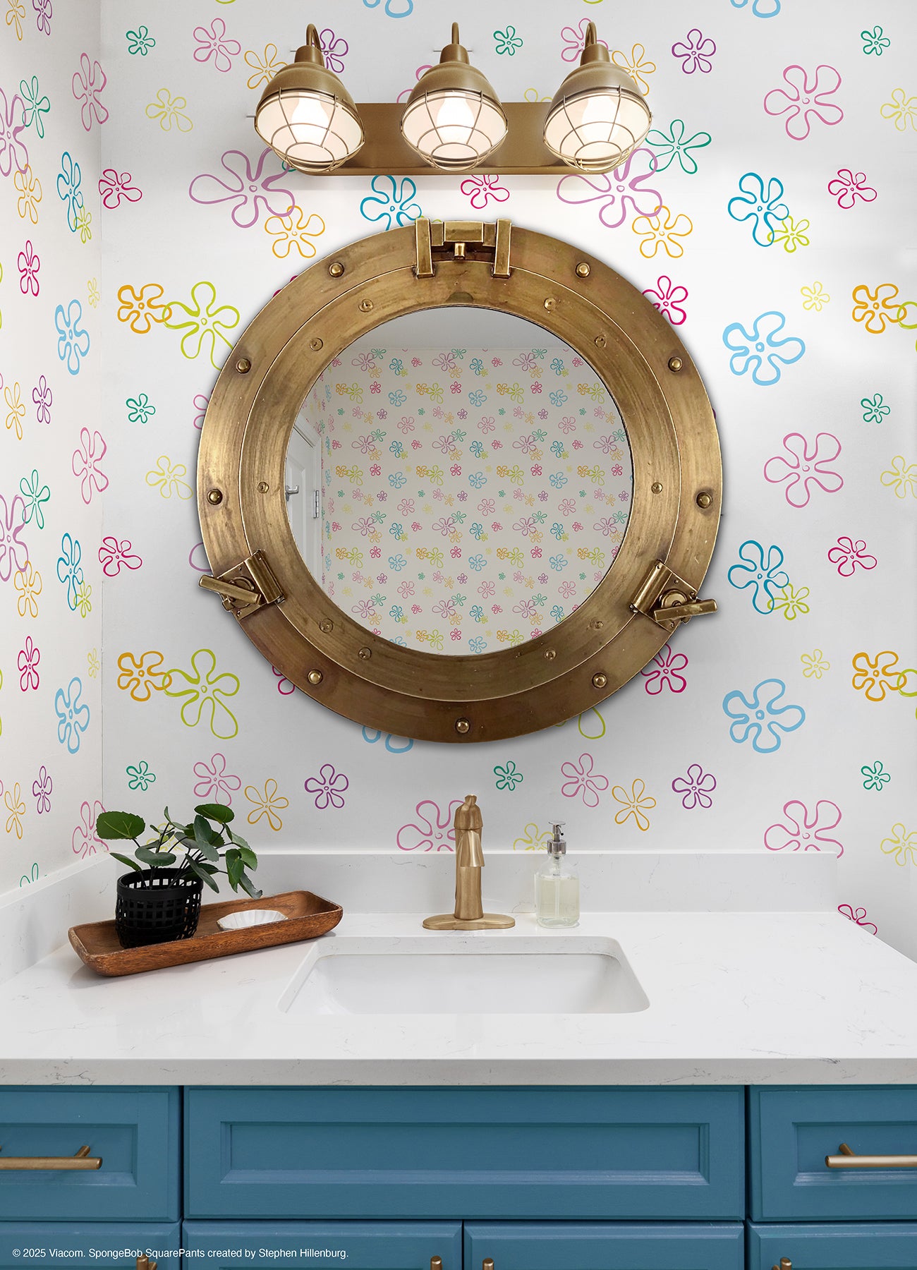 RMWS1368 peel and stick wallpaper in a room setting