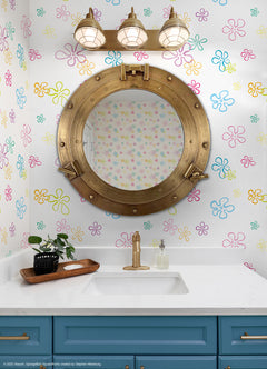 RMWS1368 peel and stick wallpaper in a room setting