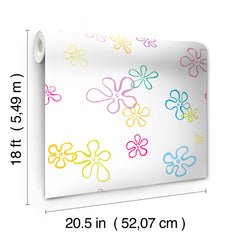RMWS1368 peel and stick wallpaper - dimensions