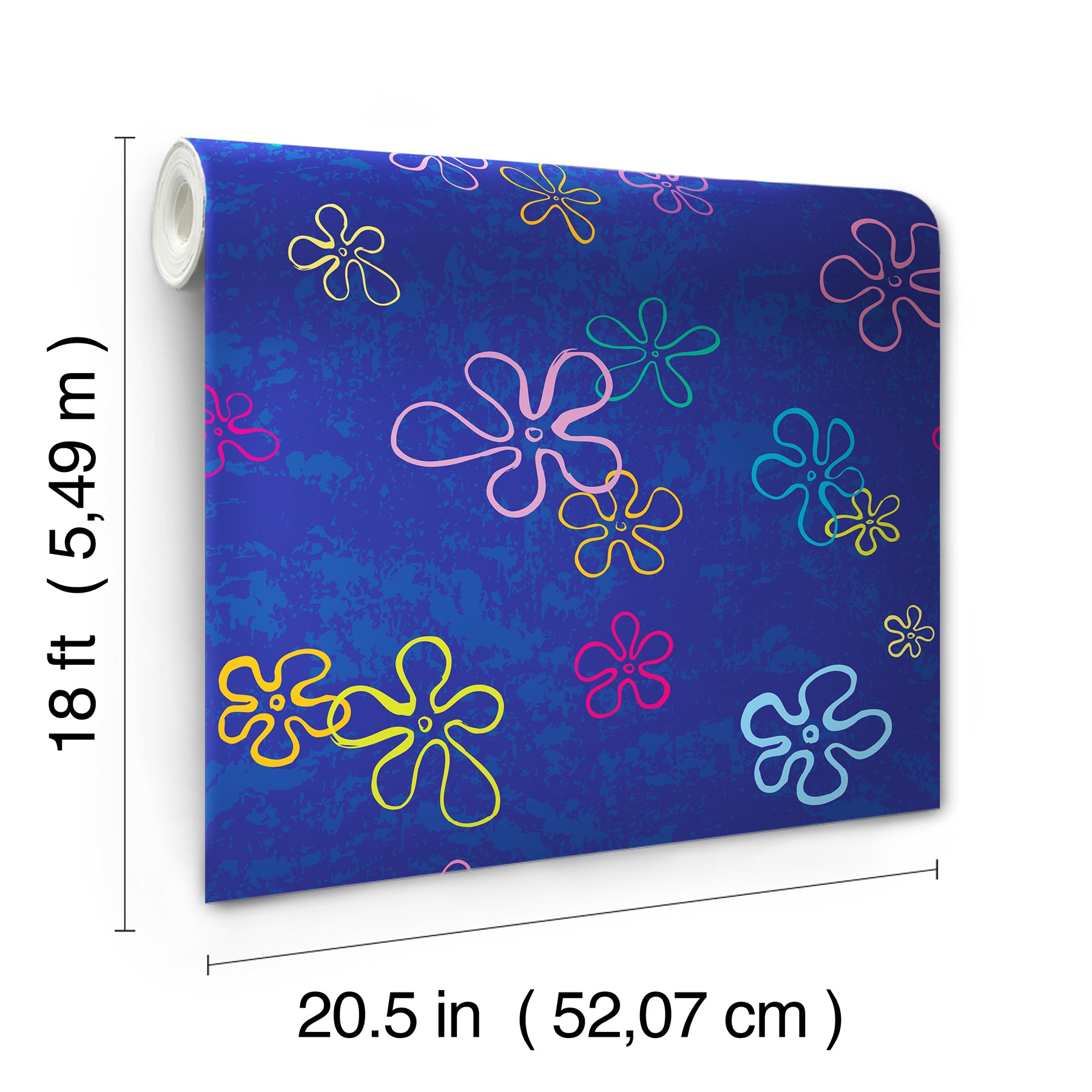 SpongeBob SquarePants Floral P&S Wallpaper - dimensions