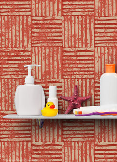 RMWS1370 peel and stick wallpaper in a room setting