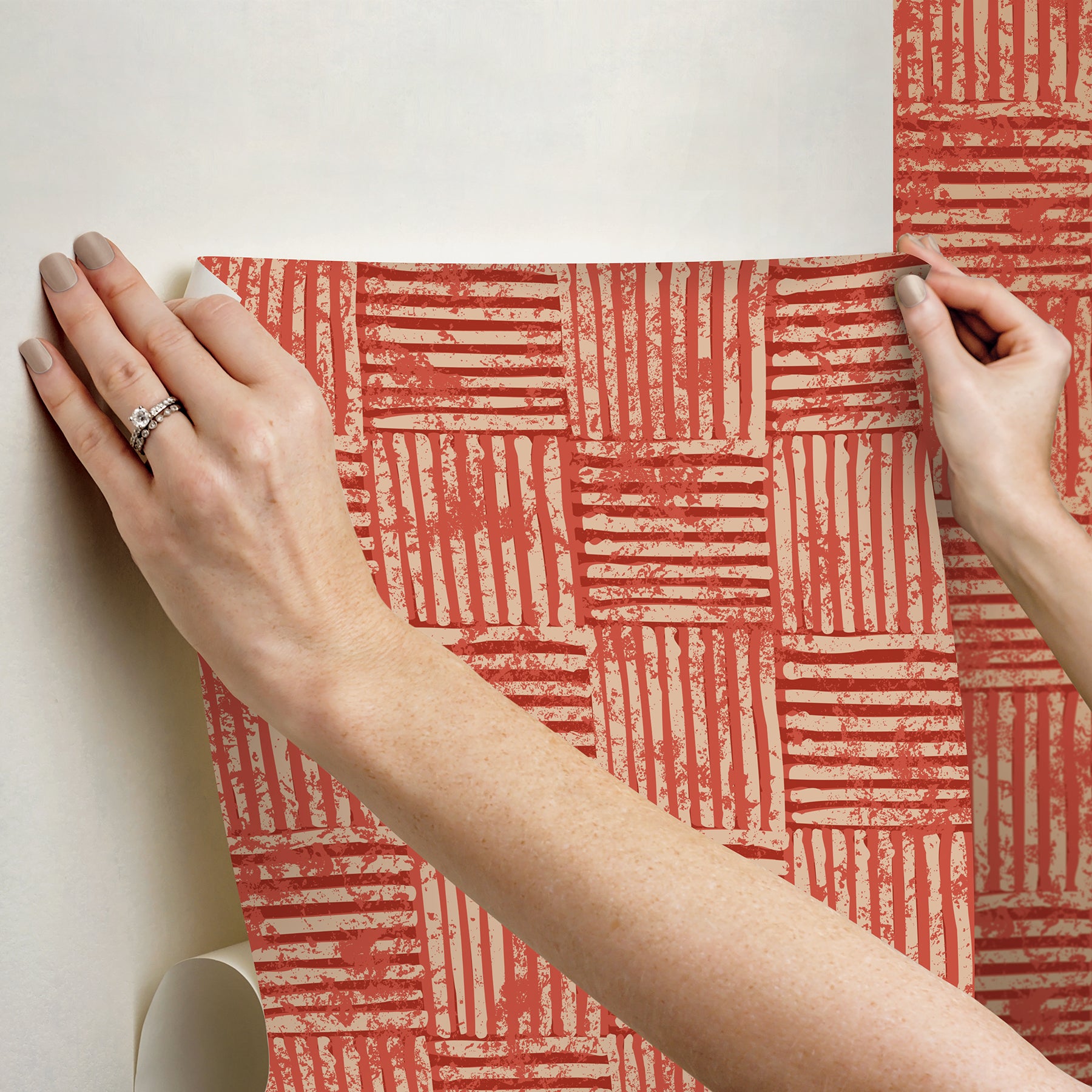 RMWS1370 peel and stick wallpaper - how to stick